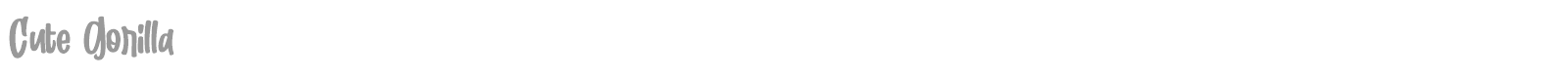 Cute Gorilla font preview